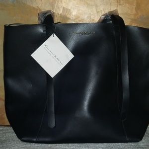 Donna Karan black large shopper